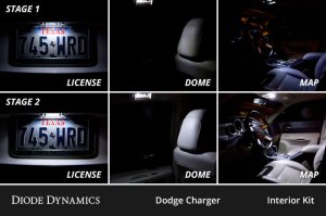 Dodge Charger LED Interior Kit - Diode Dynamics - Stage 1 - Cool White - `06-`10